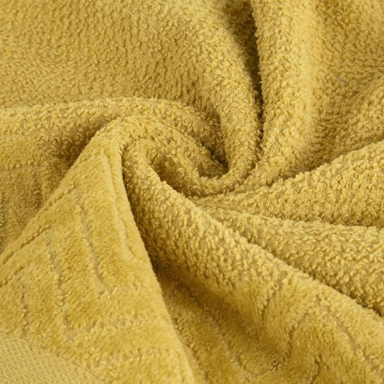 Eurofirany, ręcznik Loren, 70-140 cm, musztardowy