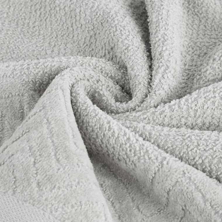 Eurofirany, ręcznik Loren, 70-140 cm, srebrny