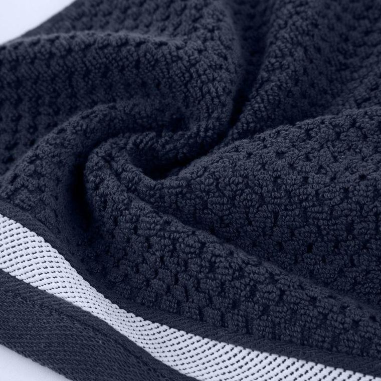 Eurofirany, ręcznik Madlen, 30-50 cm, granatowy