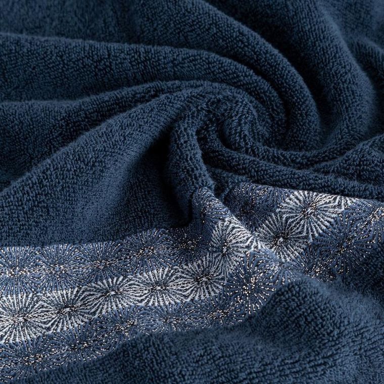 Eurofirany, ręcznik Malika, 70-140 cm, granatowy