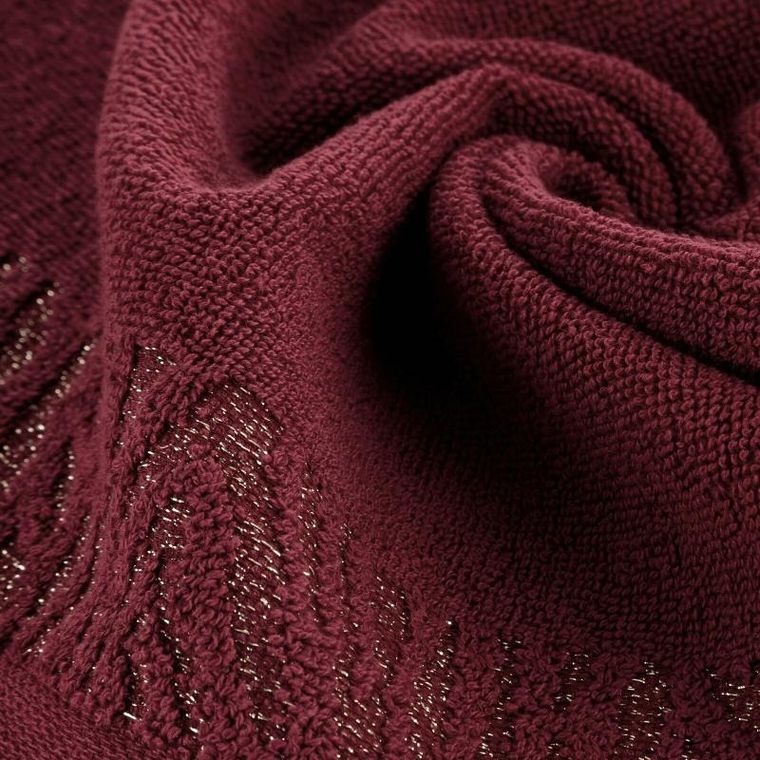 Eurofirany, ręcznik Margo, 70-140 cm, bordowy