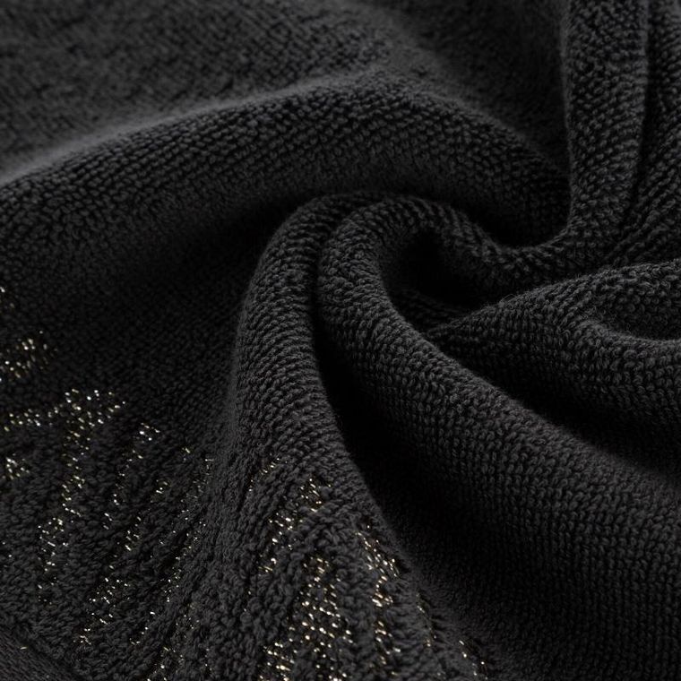 Eurofirany, ręcznik Margo, 70-140 cm, czarny