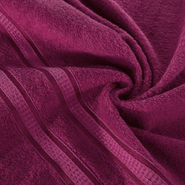 Eurofirany, ręcznik Mila, 70-140 cm, amarantowy