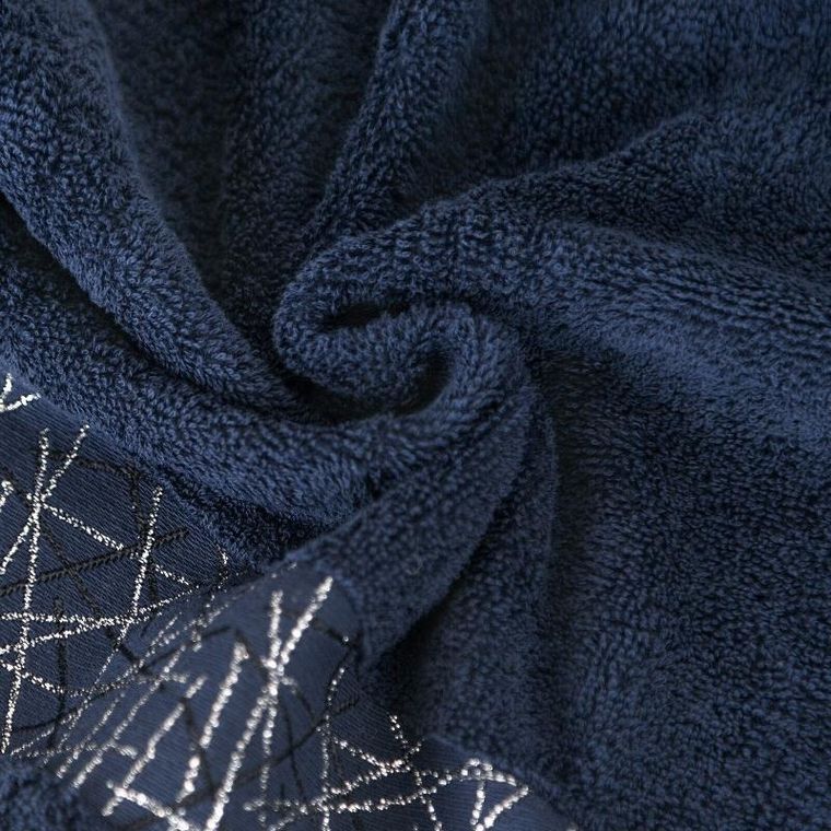 Eurofirany, ręcznik Nika, 70-140 cm, granatowy