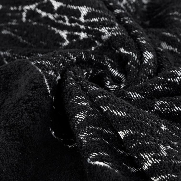 Eurofirany, ręcznik, Nola, 70-140 cm, czarny