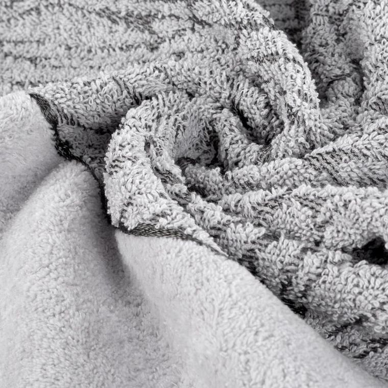 Eurofirany, ręcznik, Nola, 70-140 cm, srebrny