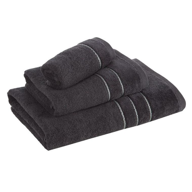 Eurofirany, ręcznik Sibel, 50-90 cm, czarny