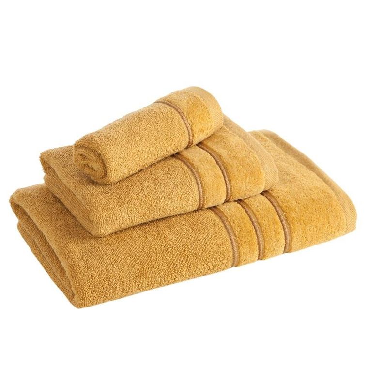 Eurofirany, ręcznik Sibel, 50-90 cm, musztardowy