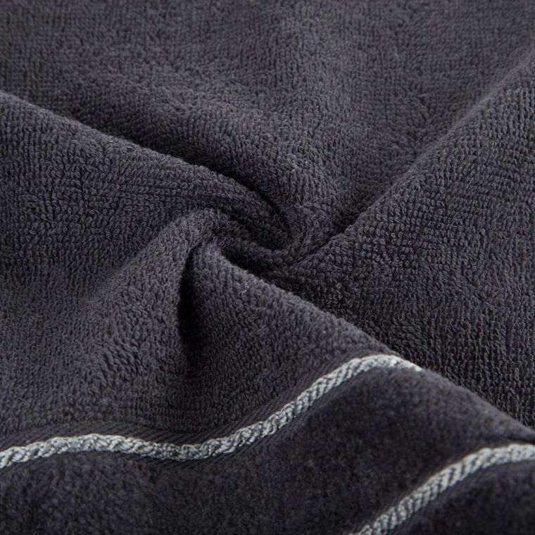 Eurofirany, ręcznik Sibel, 70-140 cm, czarny