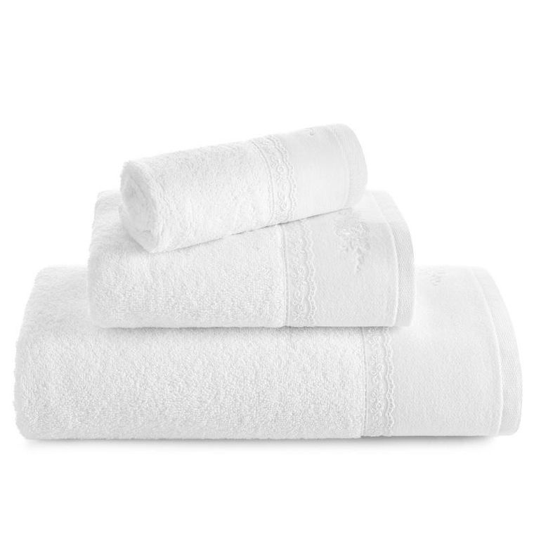 Eurofirany, ręcznik Sisi, 70-140 cm, biały