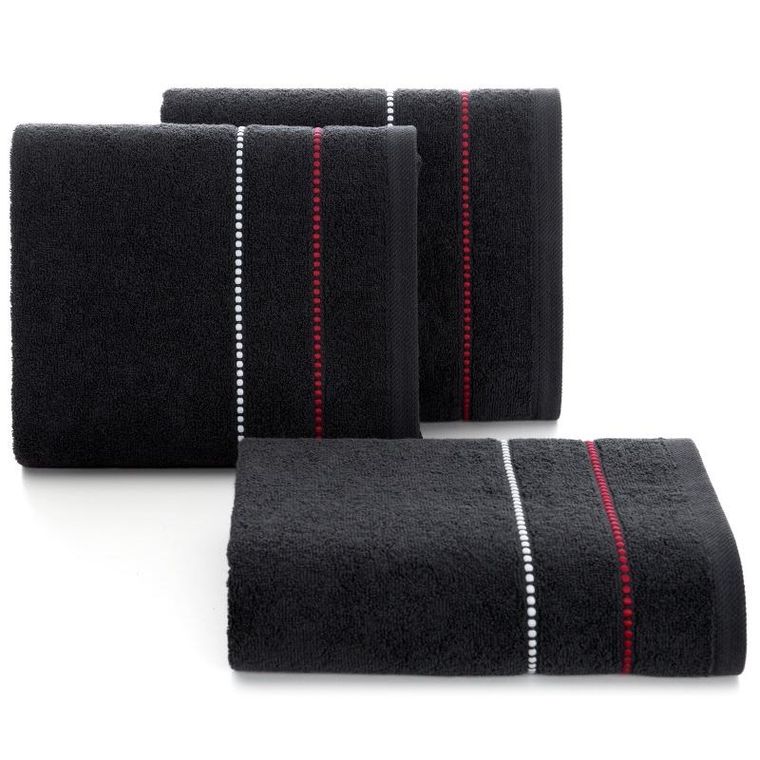 Eurofirany, ręcznik Suzi, 50-90 cm, czarny