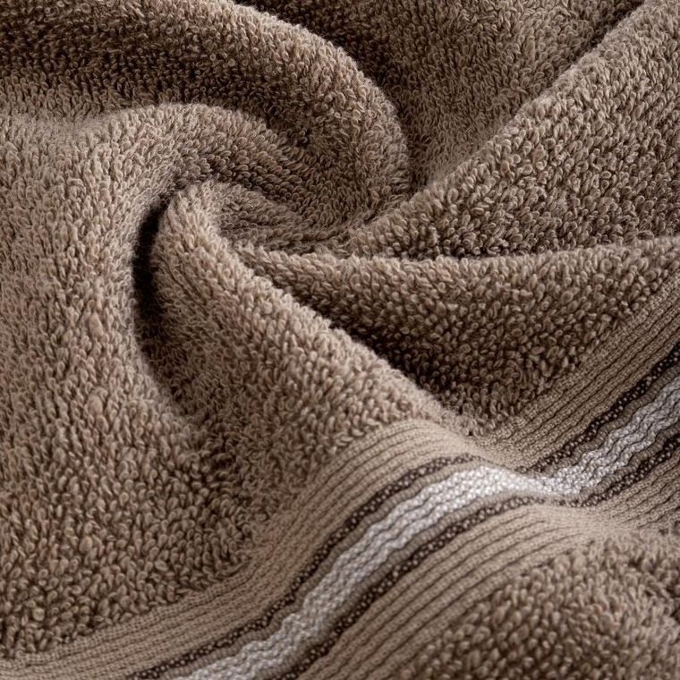 Eurofirany, ręcznik Tris, 70-140 cm, ciemnobeżowy