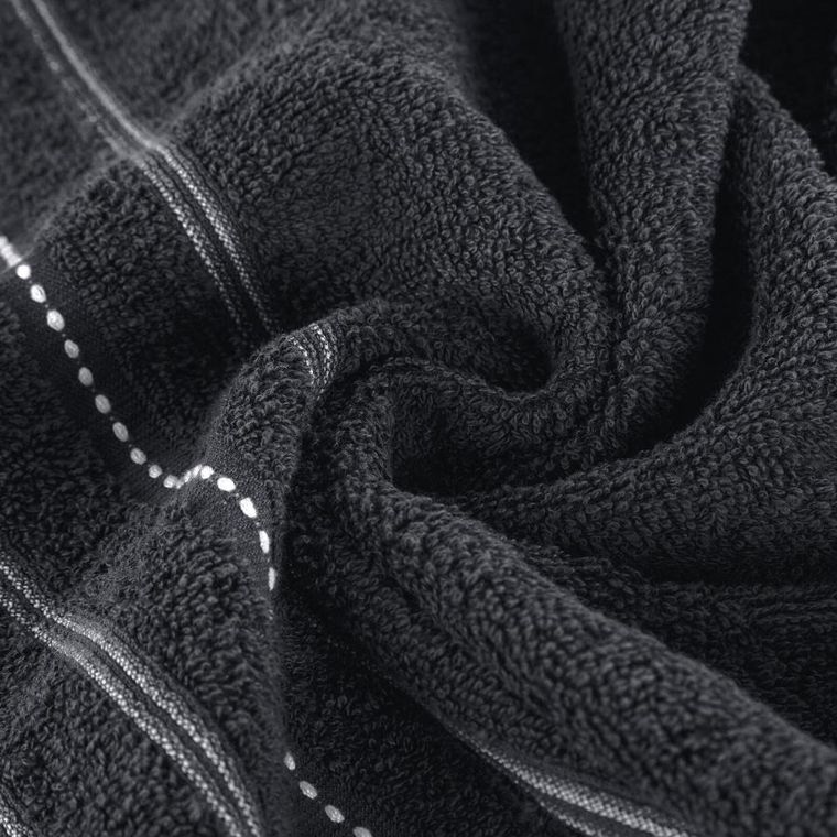 Eurofirany, ręcznik, Vento, 50-90 cm, czarny