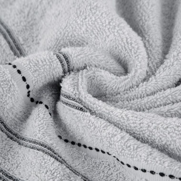 Eurofirany, ręcznik Vento, 70-140 cm, srebrny