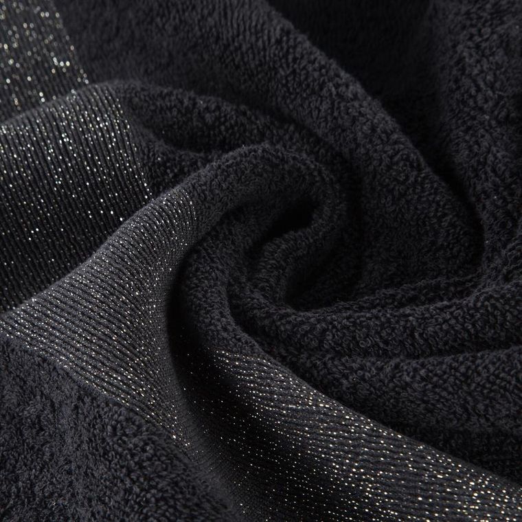 Eurofirany, ręcznik, Zoja 09, 30-50 cm, czarny