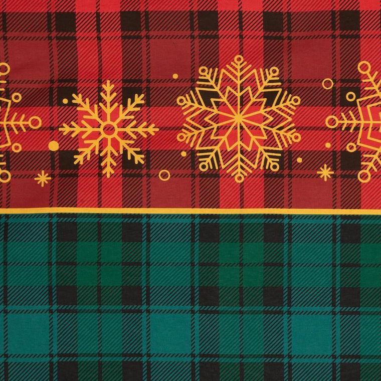 Eurofirany, świąteczny komplet pościeli, Glory, 140-200 cm, czerwony