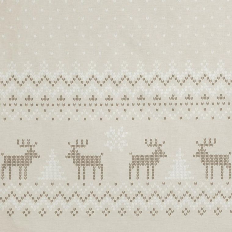 Eurofirany, świąteczny komplet pościeli, Luke, 160-200 cm, beżowy