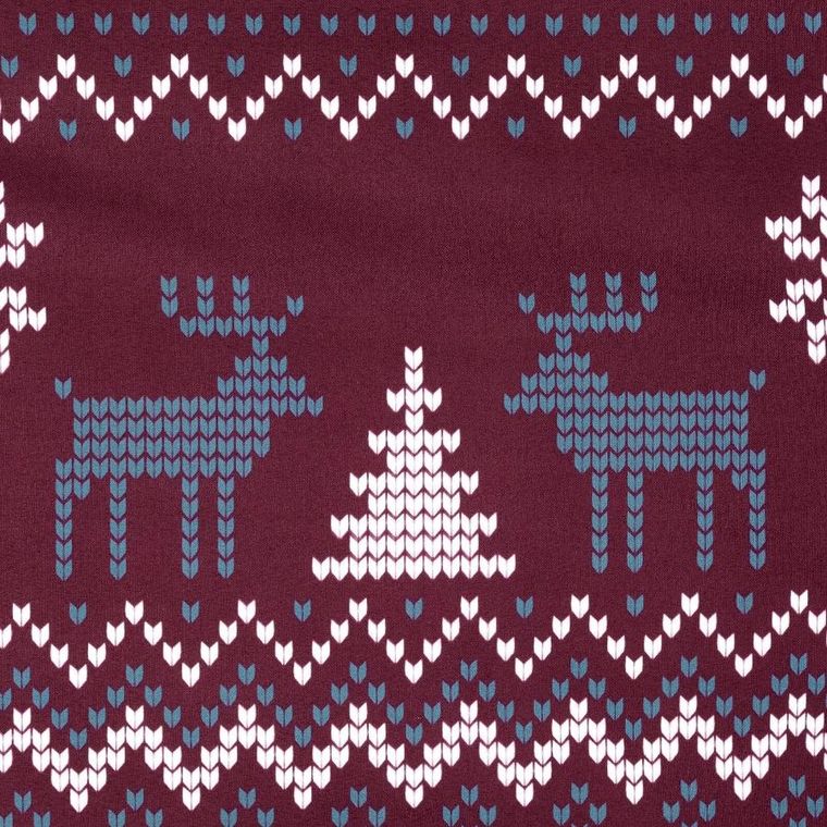 Eurofirany, świąteczny komplet pościeli, Matt, 140-200 cm, bordowy