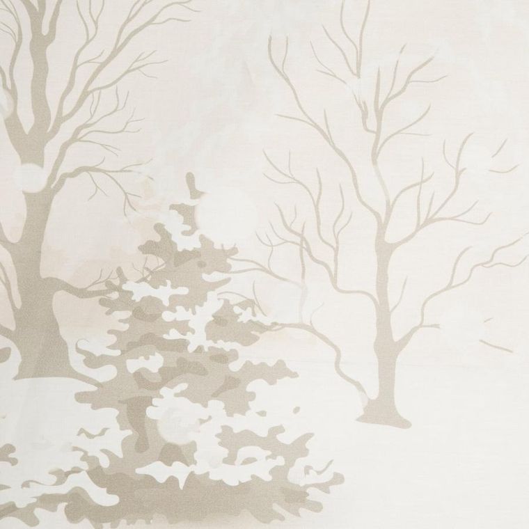 Eurofirany, świąteczny komplet pościeli, Snowflake, 160-200 cm, beżowy