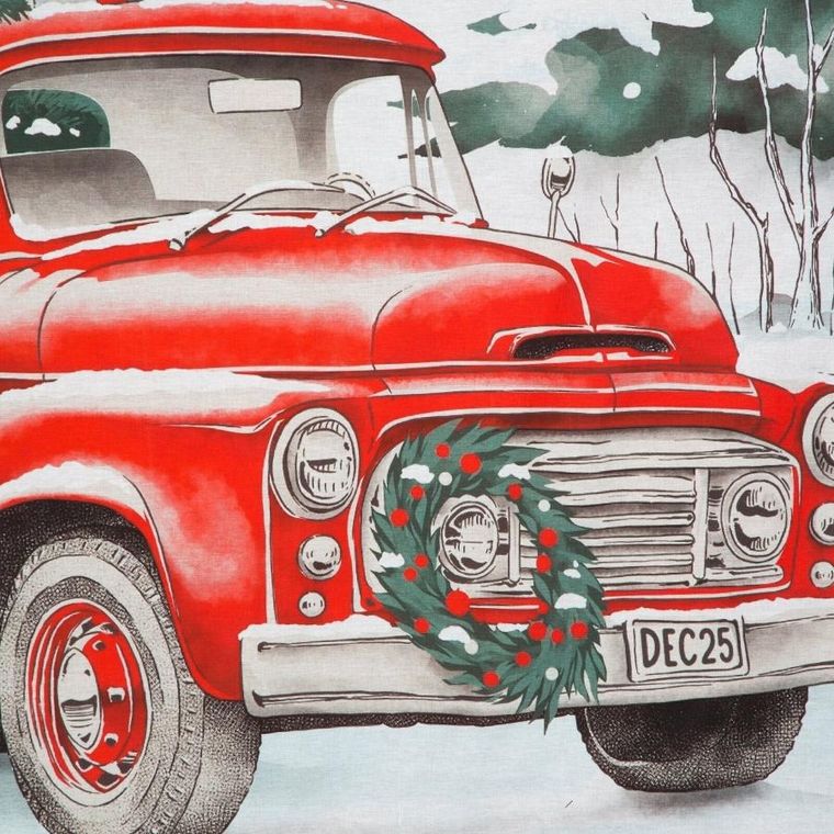 Eurofirany, świąteczny komplet pościeli, Xmas, 220-200 cm, czerwony