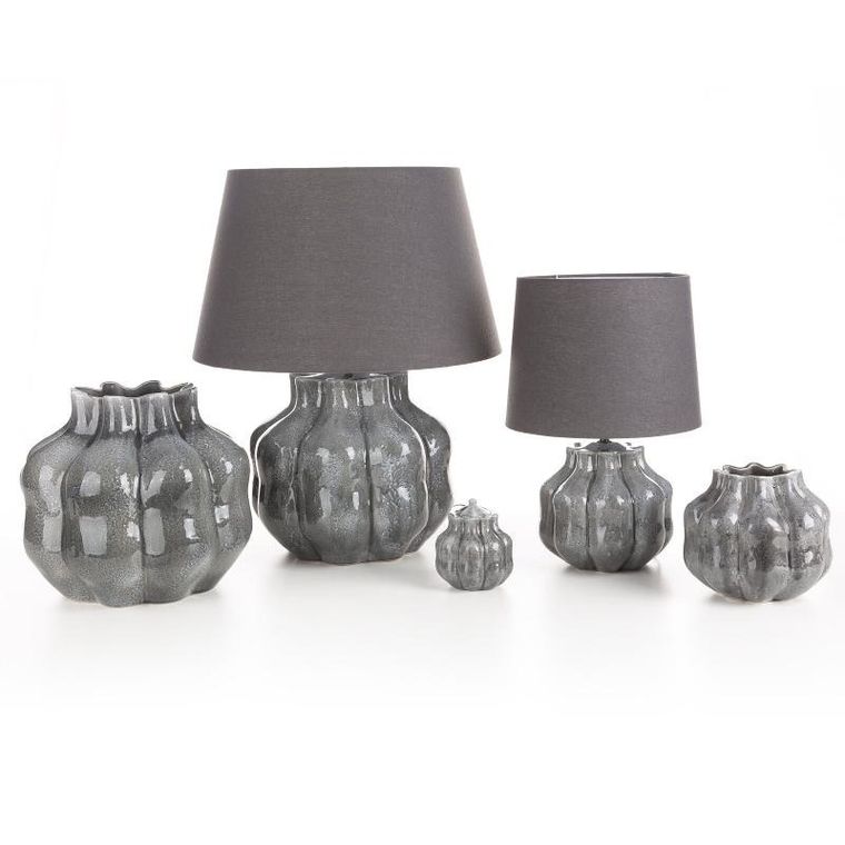 Eurofirany, świecznik dekoracyjny Niko, o 12-14 cm, grafitowy