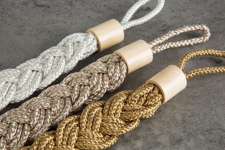 Eurofirany, sznur dekoracyjny, Kayla, 74 cm, beżowy