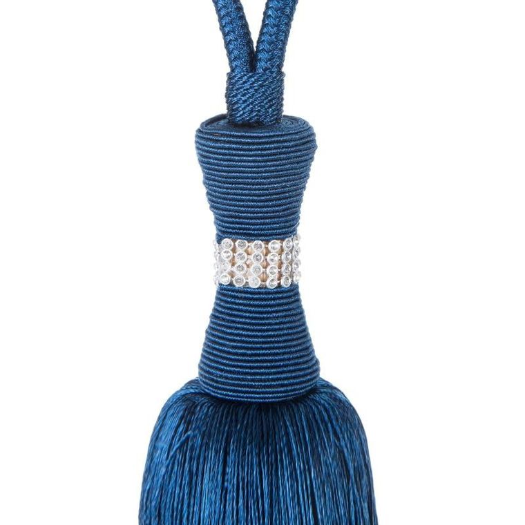 Eurofirany, sznur dekoracyjny, Susane, długość 74 cm, granatowy