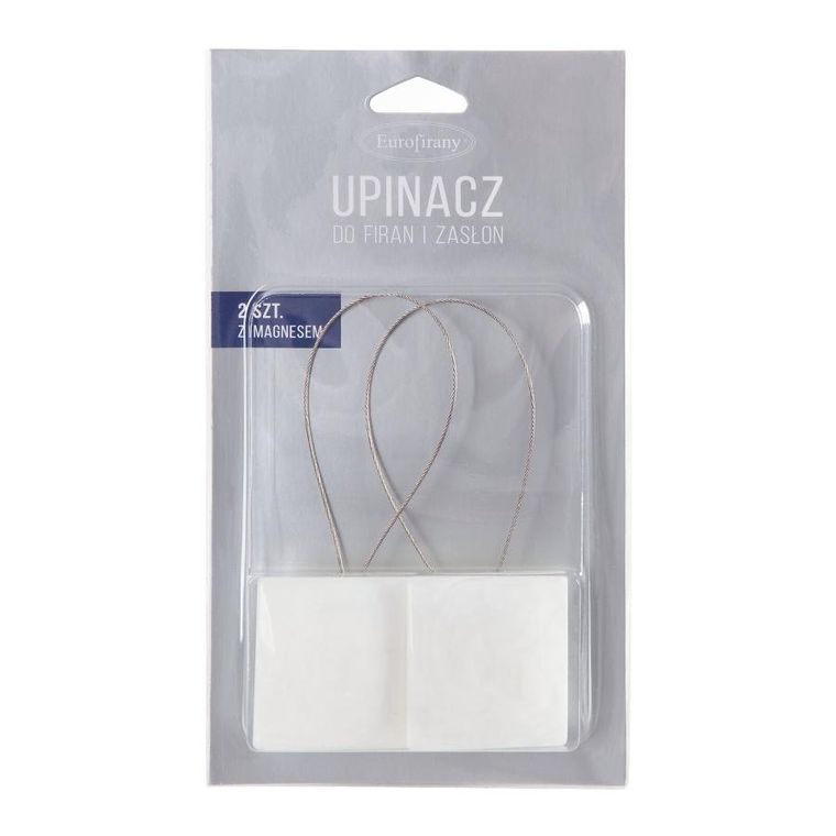 Eurofirany, upinacz dekoracyjny, z magnesem, 6-14 cm, biały