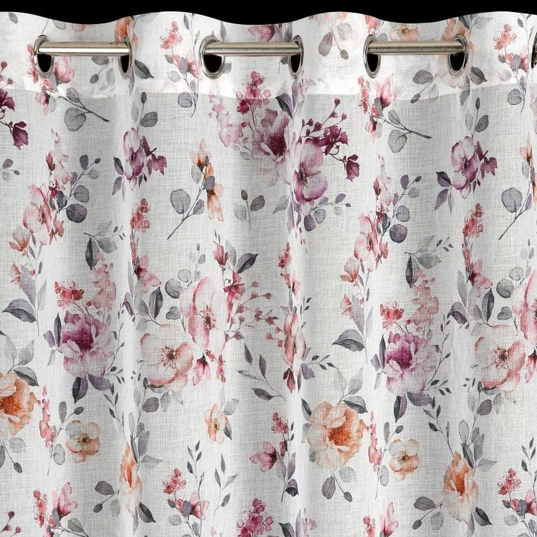 Eurofirany, zasłona gotowa abril, 140-250 cm, biały