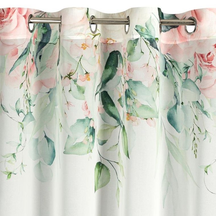 Eurofirany, zasłona gotowa, Alora, 135-250 cm, biały