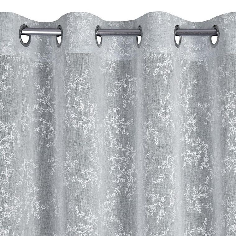 Eurofirany, zasłona gotowa, Amber, 140-250 cm, szary