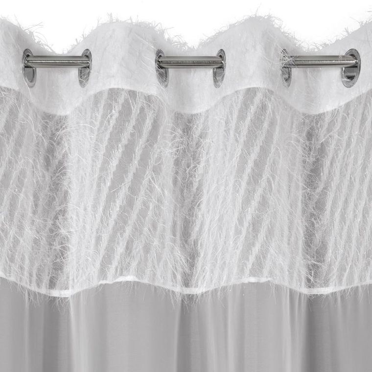 Eurofirany, zasłona gotowa, Amira, 140-250 cm, biały