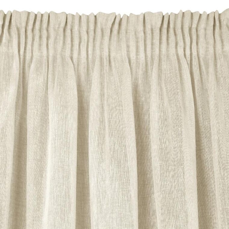 Eurofirany, zasłona gotowa, Angelica, na taśmie, 140-270 cm, beżowy