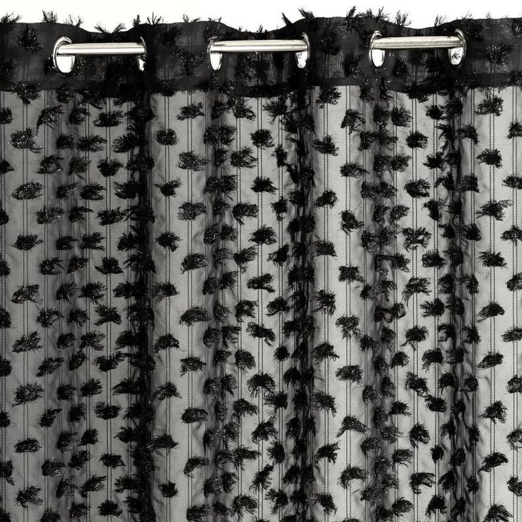 Eurofirany, zasłona gotowa, Aurelia, 135-250 cm, czarny