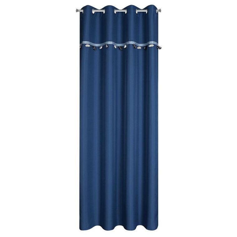 Eurofirany, zasłona gotowa, car, 140-250 cm, ciemnoniebieski