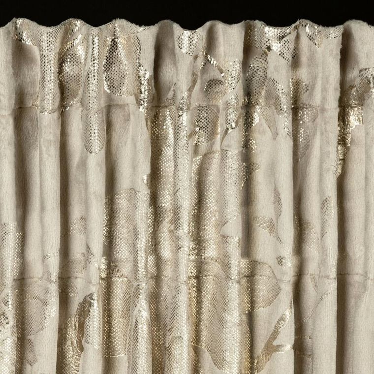 Eurofirany, zasłona gotowa, Celia, na taśmie, 140-270 cm, beżowy