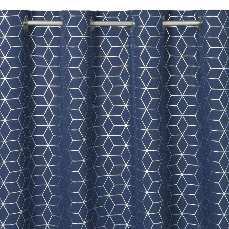 Eurofirany, zasłona gotowa, Cube, 140-250 cm, granatowy