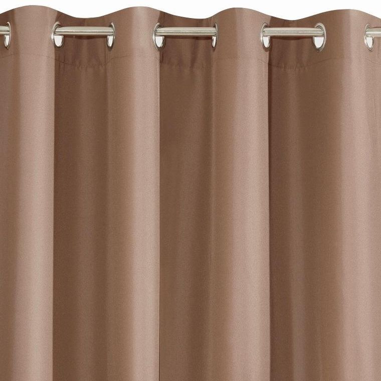 Eurofirany, zasłona gotowa D91 Adore, 140-250 cm, jasnobrązowy