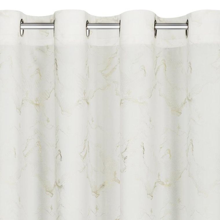 Eurofirany, zasłona gotowa, Emili, 140-250 cm, biały