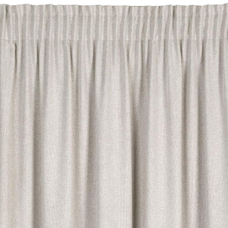 Eurofirany, zasłona gotowa, Eris, na taśmie, 140-270 cm, beżowy