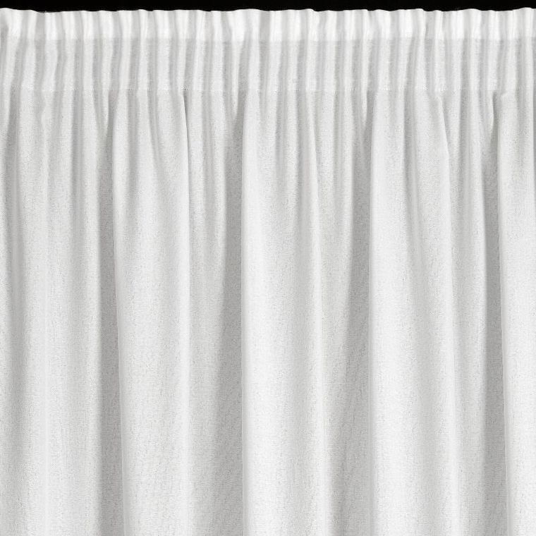 Eurofirany, zasłona gotowa, Eris, na taśmie, 140-270 cm, biały