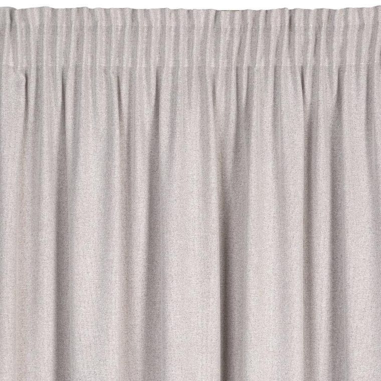 Eurofirany, zasłona gotowa, Eris, na taśmie, 140-270 cm, ciemnobeżowy