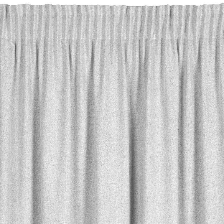 Eurofirany, zasłona gotowa, Eris, na taśmie, 140-270 cm, srebrny