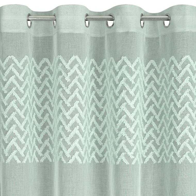 Eurofirany, zasłona gotowa, Esteri, 140-250 cm, miętowy