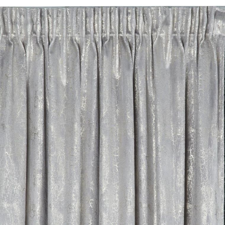 Eurofirany, zasłona gotowa, Ingrid, na taśmie, 140-270 cm, stalowy