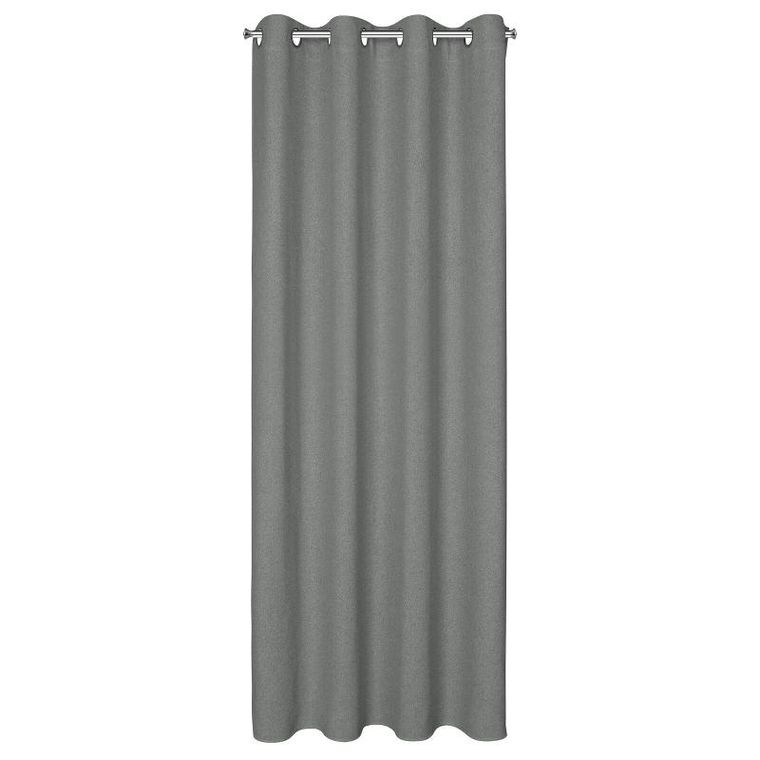 Eurofirany, zasłona gotowa, Lidia, 140-250 cm, szary