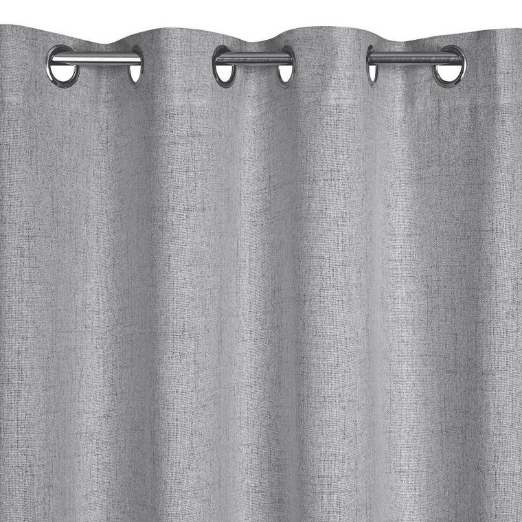 Eurofirany, zasłona gotowa, Linda, 140-250 cm, stalowy