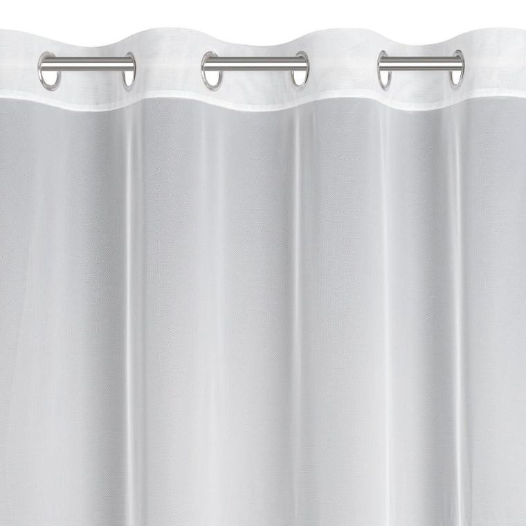 Eurofirany, zasłona gotowa liwia, 140-250 cm, biały