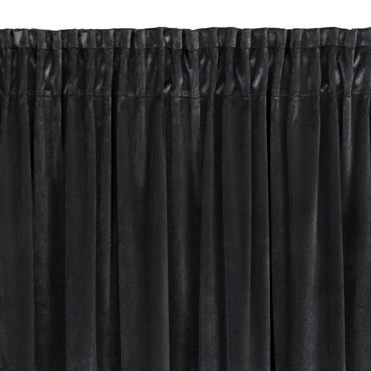 Eurofirany, zasłona gotowa, Marion, na taśmie, 140-270 cm, czarny