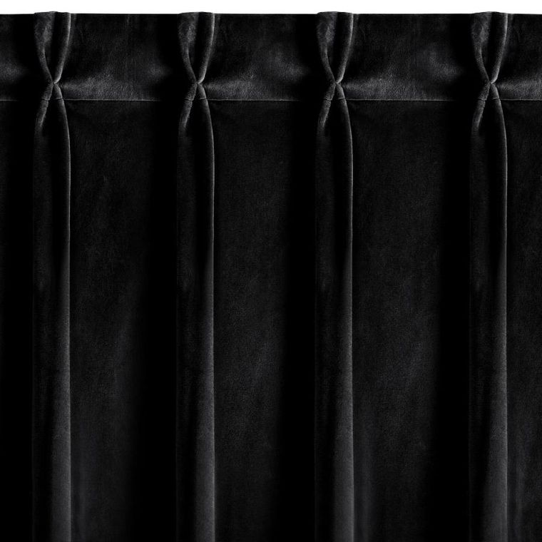 Eurofirany, zasłona gotowa, Melanie, 125-270 cm, czarny